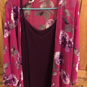 Glitzy Girl pink kimono